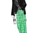 シンプルでかっこいい・おしゃれなイラストを描きます 一枚絵から動画のサムネイルや差分まで。 イメージ3