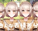 Vtuberイラスト、モデリングを一括で制作します 可愛い表情、豊富な差分を実装可能！！ イメージ4