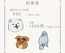 デフォルメシンプルタッチなペットの似顔絵描きます アイコンやグッズ制作におすすめ！ イメージ1