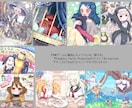 キャラクターの立ち絵〜背景付き一枚絵を描きます ★ふんわか可愛い、物語が伝わるイラストを制作します★ イメージ3
