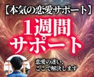 恋愛、不倫、復縁のお悩みを1週間サポートします フォロワー2.6万人＆3,000人以上のサポート実績 イメージ1