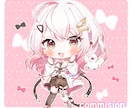 SDキャラ・デフォルメイラスト〜アイコン制作します 透明感あふれる存在感抜群の可愛いSDキャラです! イメージ1