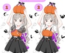 選べるデザイン！ハロウィン量産イラストお描きします オプションカスタムでより理想のお姿に近づけることも可能です！ イメージ3