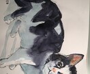 人物画、動物画を水彩画で描きます らしさ、可愛いさ、親しみ感がテーマです。 イメージ2