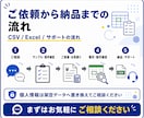 CSV・Excelのデータ整形を自動化します 繰り返し使える整形ツールと手順書を納品します イメージ3