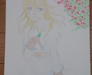 可愛らしい女の子たちを描きます 手書きイラスト、アナログ専門、可愛い女の子を描く。 イメージ1