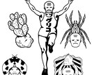 タトゥーアーティストが描く他とは被らない絵を届ます snsのアイコンで印象付けちゃおう！ イメージ1