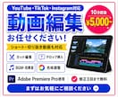 YouTube・SNS向け動画を丁寧に編集します 10分前後5,000円～｜ショート・切り抜きも対応 イメージ1