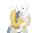 お写真を選ぶだけ！シンプル映えるイラストを描きます SNSアイコンや、プレゼント、グッズ化にオススメです！ イメージ5