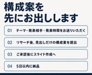 リサーチからプレゼン資料10〜15枚まで作成します 調べる→まとめる→スライド、を一括で。そのまま社内で使える形 イメージ4