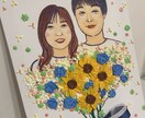 こころあったまる◎似顔絵作成します 大切なあの人へ感謝や祝福の気持ちを、枯れないお花に添えて。 イメージ1