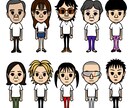 コミカルな2.5頭身の人物イラストを描きます 挿絵やアイコンに最適。ショートアニメ作者が描く人物イラスト。 イメージ6