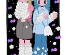 可愛くてどこか不思議な絵を描きます シュールでうにょうにょ目のキャラ描きます！全力で頑張ります！ イメージ3