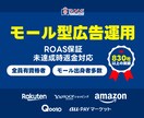 ROAS保証｜モール型広告を運用いたします ROAS保証！未達成時は返金対応！ イメージ1