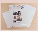 エモくておしゃれな結婚式のお手紙を作成します 結婚のご報告を、お気に入りのお写真で。コラージュ・レター イメージ2