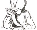 日常の何気ない瞬間を描きます シンプルな似顔絵を描かせていただきます イメージ1