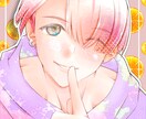 お顔をアピール✧キラキラふんわりなイラスト描きます かわいい＆かっこいい✧等身✧SDデフォルメちびキャラ イメージ3