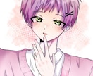 SNSなどで使えるかわいいアイコン描きます 私の絵柄のかわいらしさが溢れる胸上正面イラストを描きます イメージ1