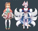 イラスト！パーツ分け！幅広く対応いたします デビューしたいあなたに完璧なデザインを提供します！ イメージ2