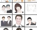リアルよりの似顔絵作成します 名刺やプレゼントに最適。簡単なイラストも作成します。 イメージ1