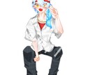 可愛い絵柄のキャラクター全身デザイン承ります Vtuber/TRPG等の立ち絵制作/無料修正無制限！ イメージ3