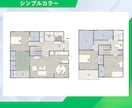 住宅・不動産の図面（間取り）を最短即日で作成します ❄️業者様歓迎❄️選べるテイスト❄️3000円で2枚作成 イメージ3