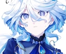 儚くて綺麗なイラストを描きます 背景ありも可能！宝石のような透明感をお届けします イメージ1