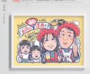 明るく可愛い☆大切な方へのPOPな似顔絵描きます 長寿祝い・結婚式・誕生日などの贈りものにいかがでしょうか? イメージ5