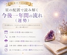 西洋占星術鑑定★あなたの魂の設計図を読み解きます 総合鑑定✨人生のテーマ・才能・使命・仕事・対人・恋愛・結婚 イメージ3