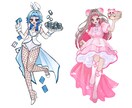 新衣装込みの全身イラストを描きます 新衣装全身イラストなどを8000円で制作します。 イメージ7