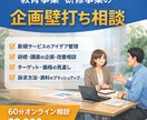 教育事業・研修事業の企画壁打ちします 教育事業の企画を実務目線で壁打ち イメージ1