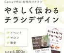チラシ・ポスター・販促デザイン作成します 集客・告知に使いやすいデザインを丁寧に制作 イメージ1
