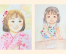 お子さま・ペットの今を残す優しい似顔絵を制作します 成長の一瞬を、小さなアートに。プチギフトにも人気です【2L】 イメージ6