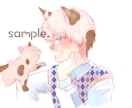 ふんわりしたイラスト描きます ふんわりして癒されるイラストを描きます！ イメージ2