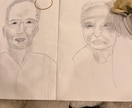 デッサン風の似顔絵かきます 思い出の1枚をデッサン風に残しませんか？ イメージ1