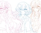 題名:格安で線画作成します アイコン用、サムネ用、立ち絵用など。 イメージ3