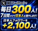 Twitterで7日間かけて日本人増やします 日本人フォロワーを+2,100人！【最大5000人まで対応】 イメージ9