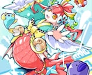 商用費込み！アニメ塗りのポップなアイコン制作します パキっとした絵柄で見やすいアイコンをデザインします。 イメージ6