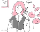シンプルでおしゃれなイラストアイコンを制作します いただいた写真から似顔絵風イラストにすることも可能です◎ イメージ2