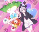 アイコンや立ち絵など!お望みのイラストを描きます デザインイメージはふんわりでOK!サイズによって応相談 イメージ4