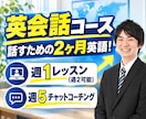 2ヶ月集中！オンライン英会話レッスンをします レッスン8回＋週5回チャットコーチングで寄り添い英語サポート イメージ1