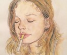 水彩色鉛筆で大切な方、ペットの似顔絵描きます アイコン、お祝い、思い出、記念日にどうぞ イメージ8
