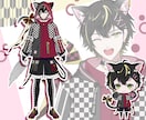 Vtuberデビュー！全工程制作します デザイン・パーツ分け・モデリング・ロゴ・ちびキャラ全部込!! イメージ6