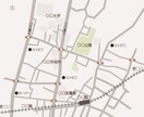 イラストレーターで地図を作ります シンプルな地図、可愛い地図、カッコいい地図ご相談ください！ イメージ2