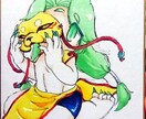 イラスト描きます 貴方の創作キャラを色紙やポーチに… イメージ2