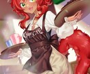 キャラクターイラスト制作します 背景込みの一枚絵！使い方はアナタ次第！ イメージ2