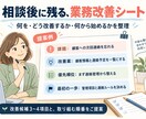 営業・事務・店舗業務のAI活用を提案します 改善シート付き｜ご希望に応じて制作・内製化まで伴走 イメージ1