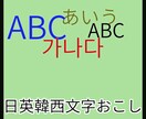 書面の文字起こしいたします 日本語、英語、韓国語、スペイン語文の文字起し致します。 イメージ1