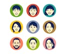 なんとなく似てるレトロでシンプルな似顔絵描きます 懐かしくて新しい。ほんのり昭和テイストのやさしい似顔絵 イメージ4