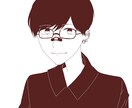 貴方様の好みの単色イラストを描きます 可愛い女の子からかっこいい男の子まで幅広く受け付けます イメージ4